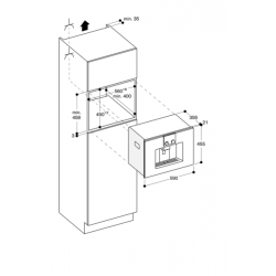 CMP250101 Machine à café expresso tout automatique serie 200 Anthracite Plan 2