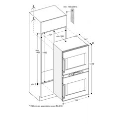 BX 480/481 - Schéma Encastrement