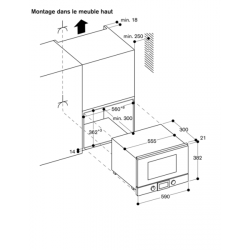 gaggenau BMP250/BMP251 - four micro-ondes combinés - série 200