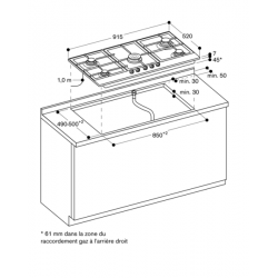 gaggenau CG261210 - table de cuisson - gaz naturel - série 200