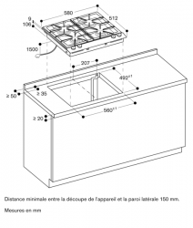 gaggenau CG261210 - table de cuisson - gaz naturel - série 200